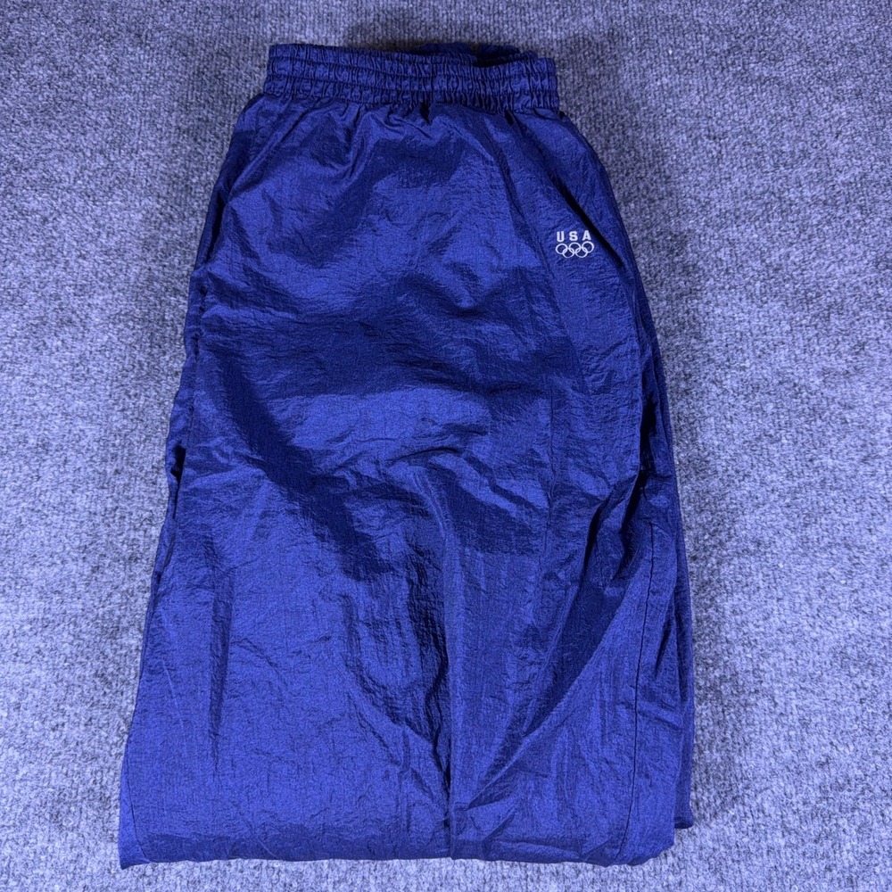 Vintage USA Olympic Team Windbreaker Track Pants Navy Blue XL JCPenney Retro
